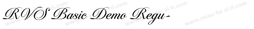RVS Basic Demo Regu字体转换